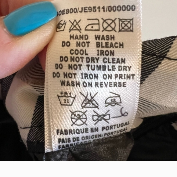 Vintage Y2k Miss Sixty Black and White Checkered Skort Size 27 - Picture 8 of 10